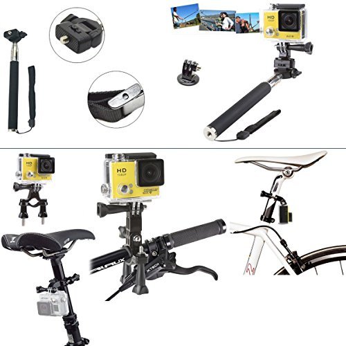 ccbetter 50 in 1 Sports Action Camera Accessories for GoPro Hero 4 Session Hero 1 2 3 3+ with ccbetter CS710 CS720W + SJ4000 5000 6000 7000 Xiaomi Yi with Carrying Case Black - Image 6