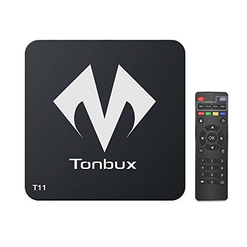 Android TV Box Fully Loaded 4K Ultra HD Android 6.0 Marshmallow OS TV Box Tonbux® T11 Amlogic S905X Quad Core Streaming Media Player DDR3 1GB Memory and 8GB Storage WiFi